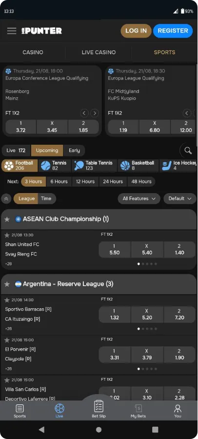 Live Sports Mr Punter