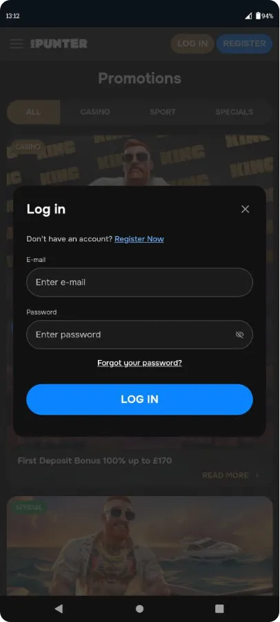 Mr Punter Casino Login
