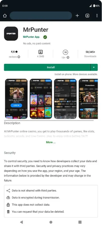 Download Mr Punter App